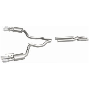 Ford Mustang Performance Exhaust - Rear - Magnaflow - Competition Series Cat-Back Dual Exit with 4in Polished Tips - `18-`23