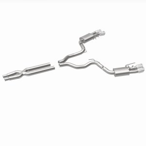 Ford Mustang Performance Exhaust - Rear - Magnaflow - Competition Series Cat-Back Dual Exit with 4in Polished Tips - `18-`23