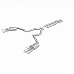 Ford Mustang Performance Exhaust - Rear - Magnaflow - Competition Series Cat-Back Dual Exit with 4in Polished Tips - `18-`23