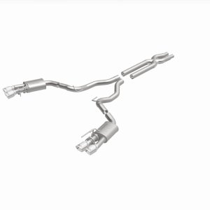 Ford Mustang Performance Exhaust - Rear - Magnaflow - Competition Series Cat-Back Dual Exit with 4in Polished Tips - `18-`23