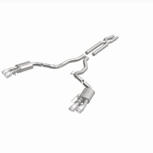 Ford Mustang Performance Exhaust - Rear - Magnaflow - Competition Series Cat-Back Dual Exit with 4in Polished Tips - `18-`23