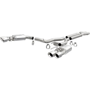 Ford Mustang Performance Exhaust - Rear - Magnaflow - Competition Series Cat-Back Dual Exit with 4in Polished Tips - `18-`23