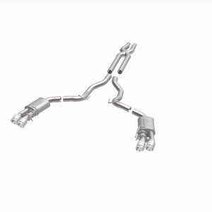 Ford Mustang Performance Exhaust - Rear - Magnaflow - Competition Series Cat-Back Dual Exit with 4in Polished Tips - `18-`23