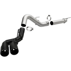 Ford F-150 Performance Exhaust - Dual Same Side Behind Passenger Rear Tire - Magnaflow - Cat Back - Black - `18-`20