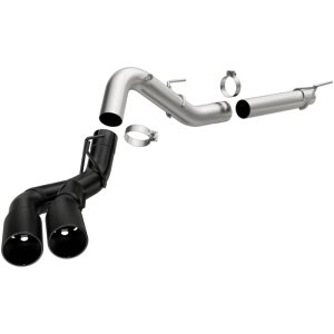 Ford F-150 Performance Exhaust - Dual Same Side Behind Passenger Rear Tire - Magnaflow - Cat Back - Black - `18-`20