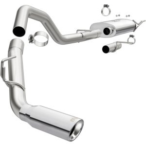 Ford Expedition Performance Exhaust - Single Rear Exit - Magnaflow - Cat Back, Street Series - Polished Stainless - `18-`24