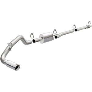 Ford Ranger Performance Exhaust - Single Passenger Side Rear - Magnaflow - Cat Back - Polished Stainless Steel - `19-`23