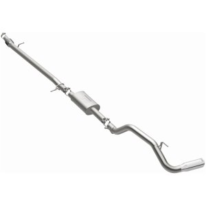 Ford Ranger Performance Exhaust - Single Passenger Side Rear - Magnaflow - Cat Back - Polished Stainless Steel - `19-`23