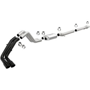 Ford Ranger Performance Exhaust - Rear - Magnaflow - Cat Back, Dual Same Side Exit - Black - `19-`23