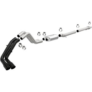 Ford Ranger Performance Exhaust - Rear - Magnaflow - Cat Back, Dual Same Side Exit - Black - `19-`23