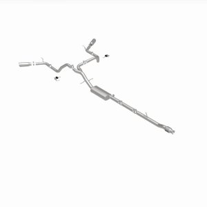 Chevrolet Silverado 1500 Performance Exhaust - Dual Split Rear Behind Rear Tires - Magnaflow - Street Series Cat Back - 2019