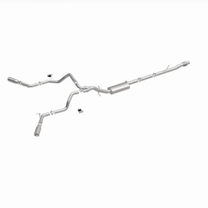Chevrolet Silverado 1500 Performance Exhaust - Dual Split Rear Behind Rear Tires - Magnaflow - Street Series Cat Back - 2019