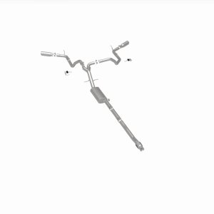 Chevrolet Silverado 1500 Performance Exhaust - Dual Split Rear Behind Rear Tires - Magnaflow - Street Series Cat Back - 2019