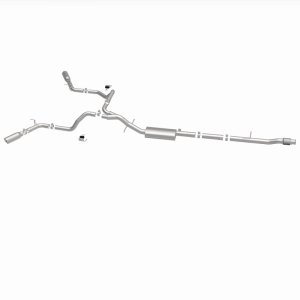 Chevrolet Silverado 1500 Performance Exhaust - Dual Split Rear Behind Rear Tires - Magnaflow - Street Series Cat Back - 2019