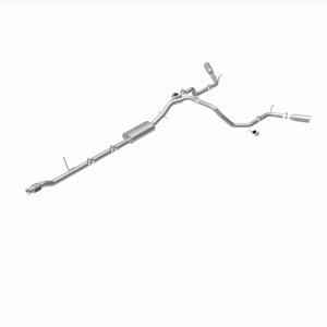 Chevrolet Silverado 1500 Performance Exhaust - Dual Split Rear Behind Rear Tires - Magnaflow - Street Series Cat Back - 2019