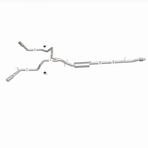 Chevrolet Silverado 1500 Performance Exhaust - Dual Split Rear Behind Rear Tires - Magnaflow - Street Series Cat Back - 2019