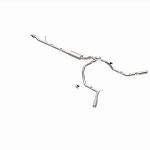 Chevrolet Silverado 1500 Performance Exhaust - Dual Split Rear Behind Rear Tires - Magnaflow - Street Series Cat Back - 2019