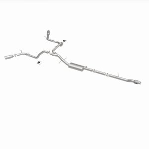 Chevrolet Silverado 1500 Performance Exhaust - Dual Split Rear Behind Rear Tires - Magnaflow - Street Series Cat Back - 2019