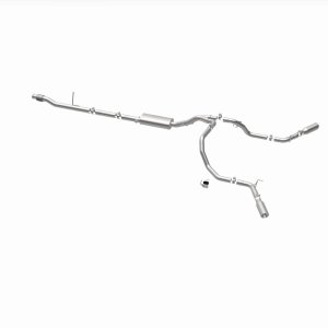 Chevrolet Silverado 1500 Performance Exhaust - Dual Split Rear Behind Rear Tires - Magnaflow - Street Series Cat Back - 2019