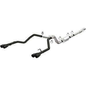 Chevrolet Silverado 1500 Performance Exhaust - Rear - Magnaflow - Cat Back, Street Series, Quad Split - Black - 2019