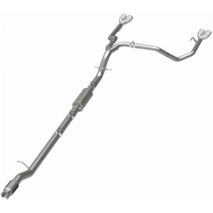 Chevrolet Silverado 1500 Performance Exhaust - Quad Split Rear - Magnaflow - Street Series Cat Back - Polished - 2019