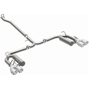 Toyota Camry Performance Exhaust - Rear - Magnaflow - Cat Back, Street Series, Quad Tips - Polished - `18-`24