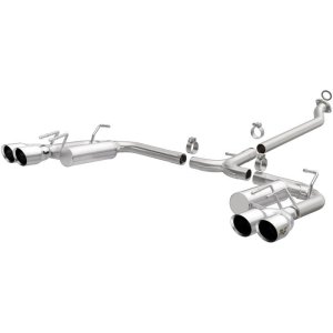 Toyota Camry Performance Exhaust - Rear - Magnaflow - Cat Back, Street Series, Quad Tips - Polished - `18-`24