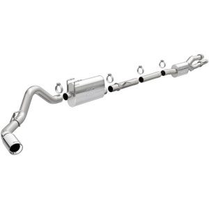 Ford F350 Performance Exhaust - Rear Passenger Exit - Magnaflow - Street Series Cat-Back - Polished - `20-`25 Ford F350 Performance Exhaust - Rear Passenger Exit - Magnaflow - Street Series Cat-Back - Polished - `20-`25