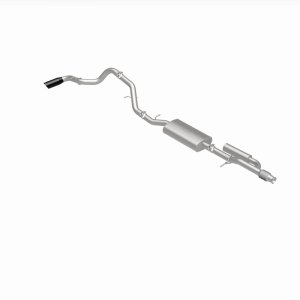 Chevrolet Tahoe Performance Exhaust - Single Passenger Side Rear Exit - Magnaflow - Street Series, Cat-Back, No Drone Technology, Stainless Steel with Black Chromed Tip - Black - `21-`25