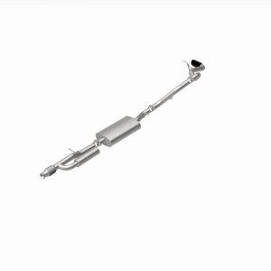 Chevrolet Tahoe Performance Exhaust - Single Passenger Side Rear Exit - Magnaflow - Street Series, Cat-Back, No Drone Technology, Stainless Steel with Black Chromed Tip - Black - `21-`25