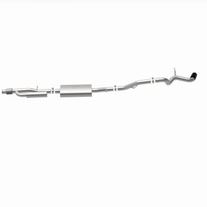 Chevrolet Tahoe Performance Exhaust - Single Passenger Side Rear Exit - Magnaflow - Street Series, Cat-Back, No Drone Technology, Stainless Steel with Black Chromed Tip - Black - `21-`25