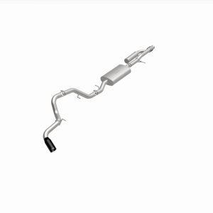 Chevrolet Suburban Performance Exhaust - Single Rear Exit - Magnaflow - Street Series Cat-Back - Black Chrome - `21-`25