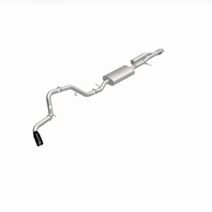 Chevrolet Suburban Performance Exhaust - Single Rear Exit - Magnaflow - Street Series Cat-Back - Black Chrome - `21-`25