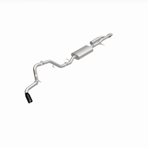 Chevrolet Suburban Performance Exhaust - Single Rear Exit - Magnaflow - Street Series Cat-Back - Black Chrome - `21-`25