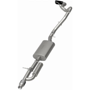 Chevrolet Suburban Performance Exhaust - Single Rear Exit - Magnaflow - Street Series Cat-Back - Black Chrome - `21-`25