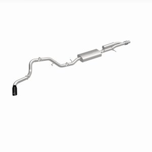Chevrolet Suburban Performance Exhaust - Single Rear Exit - Magnaflow - Street Series Cat-Back - Black Chrome - `21-`25