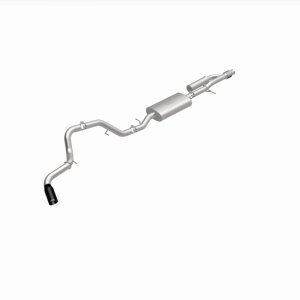 Chevrolet Suburban Performance Exhaust - Single Rear Exit - Magnaflow - Street Series Cat-Back - Black Chrome - `21-`25