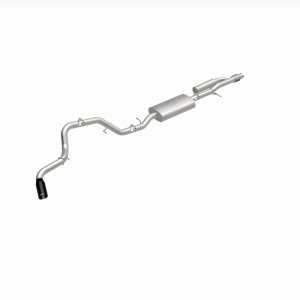GMC Yukon XL Performance Exhaust - Single Rear Exit - Magnaflow - Street Series Cat-Back - Black Chrome - `21-`25