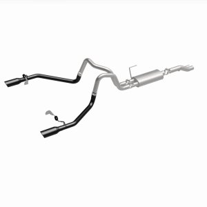 Ford F-150 Performance Exhaust - Dual-Split Rear Exit - Magnaflow - Street Series Cat-Back - Black - `21-`25