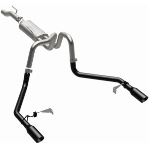 Ford F-150 Performance Exhaust - Dual-Split Rear Exit - Magnaflow - Street Series Cat-Back - Black - `21-`25