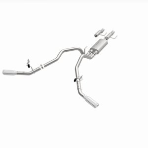 Ford F-150 Performance Exhaust - Rear - Magnaflow - Street Series Cat Back, Dual Tips - Polished - `15-`25