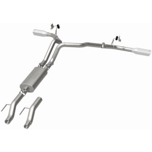 Ford F-150 Performance Exhaust - Rear - Magnaflow - Street Series Cat Back, Dual Tips - Polished - `15-`25