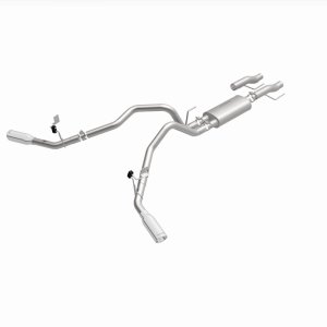 Ford F-150 Performance Exhaust - Rear - Magnaflow - Street Series Cat Back, Dual Tips - Polished - `15-`25