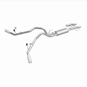 Ford F-150 Performance Exhaust - Rear - Magnaflow - Street Series Cat Back, Dual Tips - Polished - `15-`25