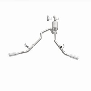 Ford F-150 Performance Exhaust - Rear - Magnaflow - Street Series Cat Back, Dual Tips - Polished - `15-`25