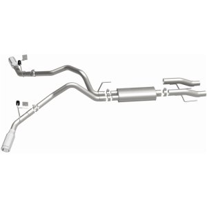 Ford F-150 Performance Exhaust - Rear - Magnaflow - Street Series Cat Back, Dual Tips - Polished - `15-`25
