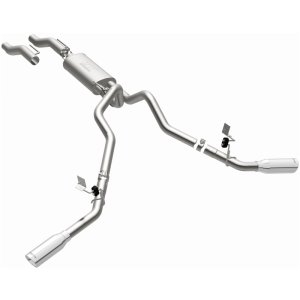 Ford F-150 Performance Exhaust - Rear - Magnaflow - Street Series Cat Back, Dual Tips - Polished - `15-`25