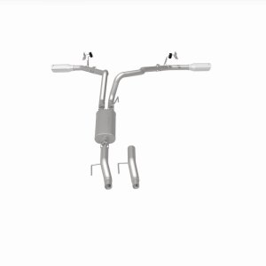 Ford F-150 Performance Exhaust - Rear - Magnaflow - Street Series Cat Back, Dual Tips - Polished - `15-`25