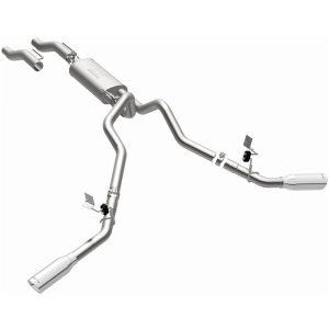 Ford F-150 Performance Exhaust - Rear - Magnaflow - Street Series Cat Back, Dual Tips - Polished - `15-`25