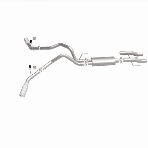 Ford F-150 Performance Exhaust - Rear - Magnaflow - Street Series Cat Back, Dual Tips - Polished - `15-`25